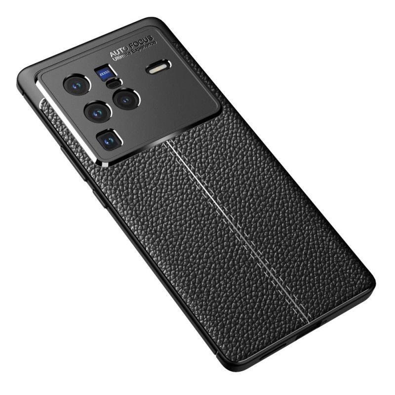 Kryt Vivo X80 Pro Efekt Dvojitej Kože Litchi