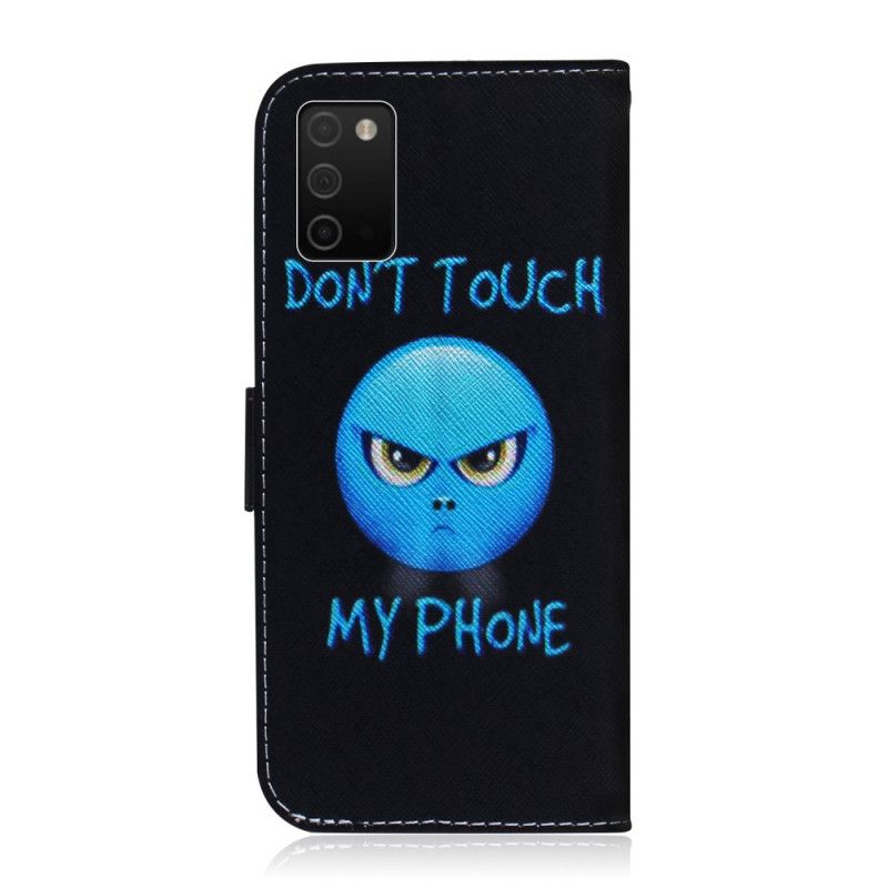 Kožené Puzdro Samsung Galaxy A03s Emoji Telefón