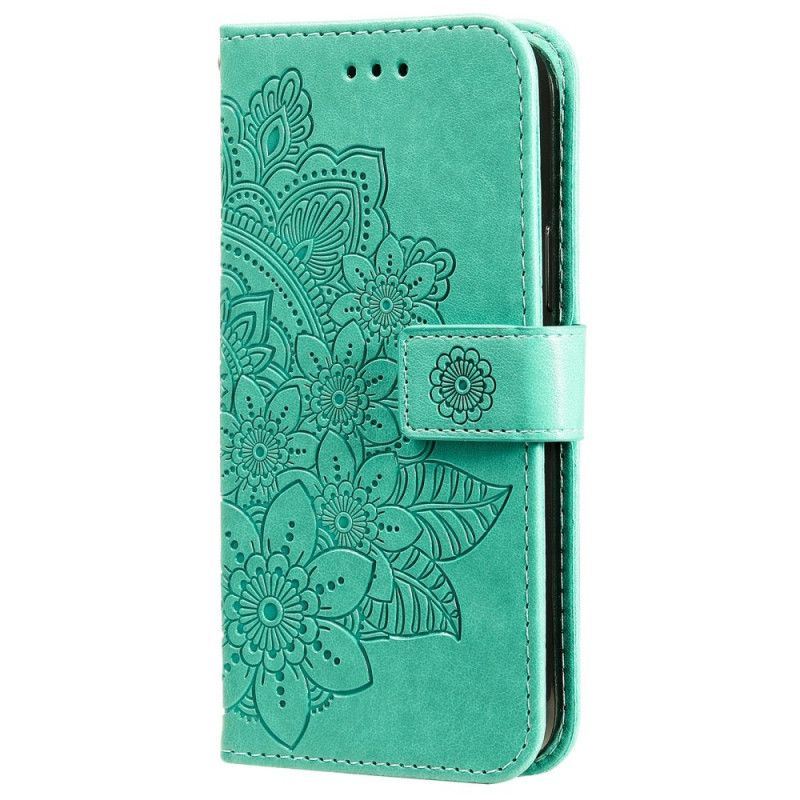 Kožené Puzdro Samsung Galaxy A03s Kvetinová Mandala