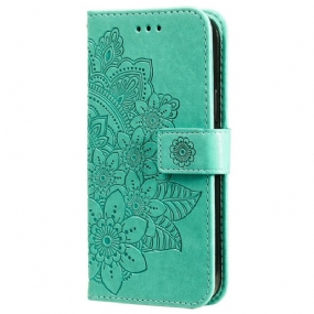 Kožené Puzdro Samsung Galaxy A03s Kvetinová Mandala