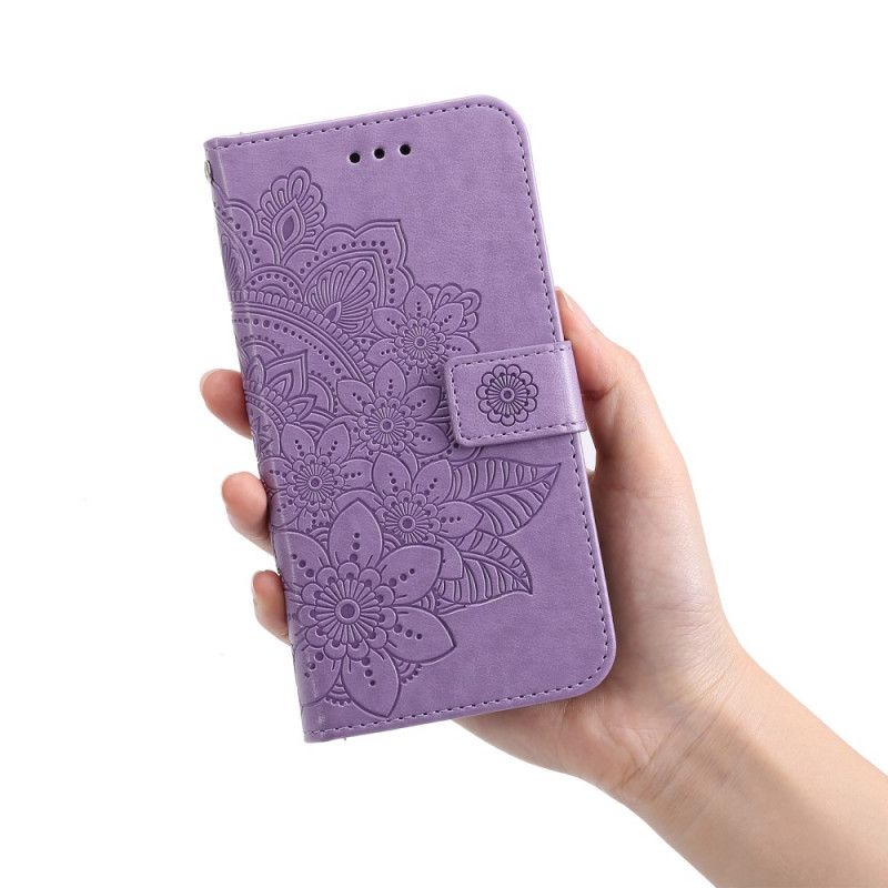 Kožené Puzdro Samsung Galaxy A03s Kvetinová Mandala