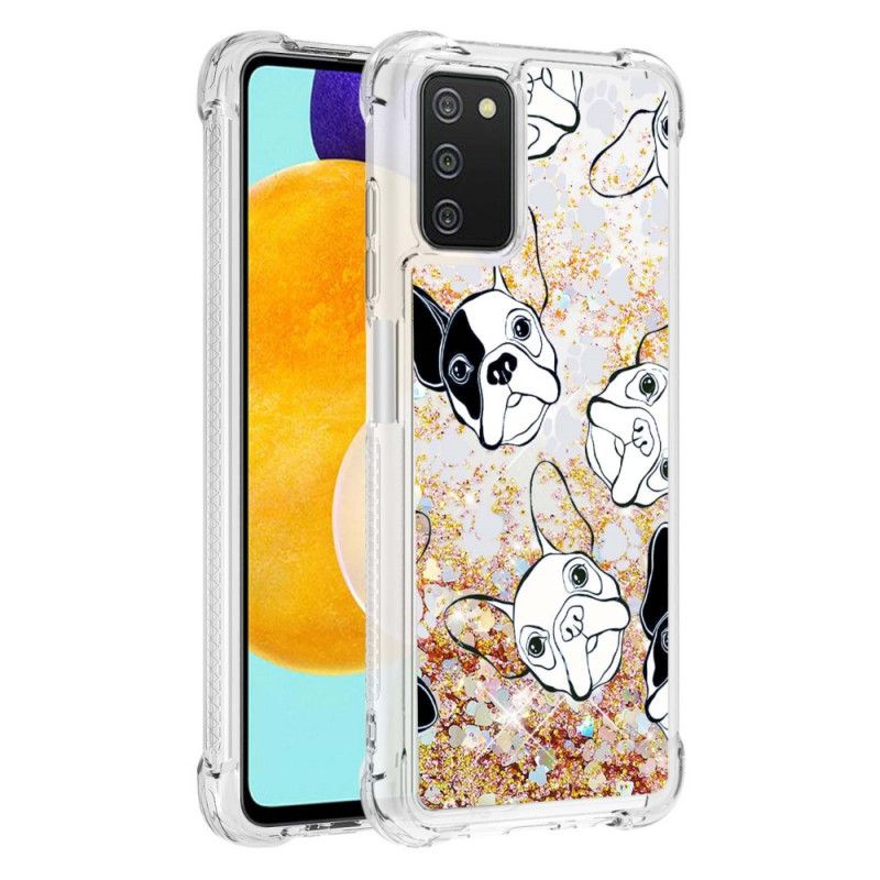 Kryt Samsung Galaxy A03s Pán Dog Sequins