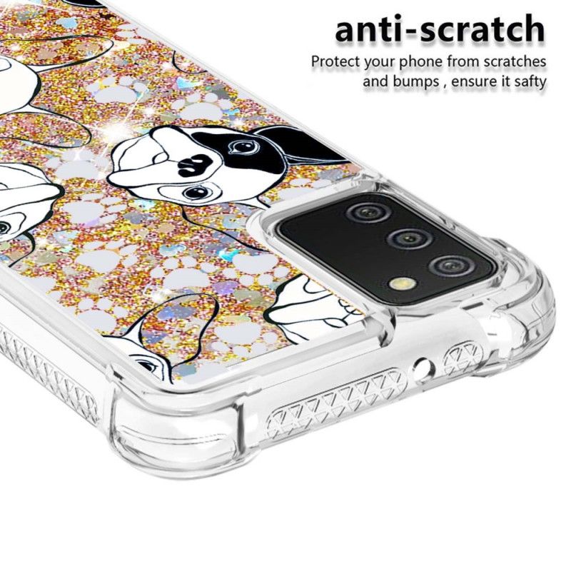 Kryt Samsung Galaxy A03s Pán Dog Sequins