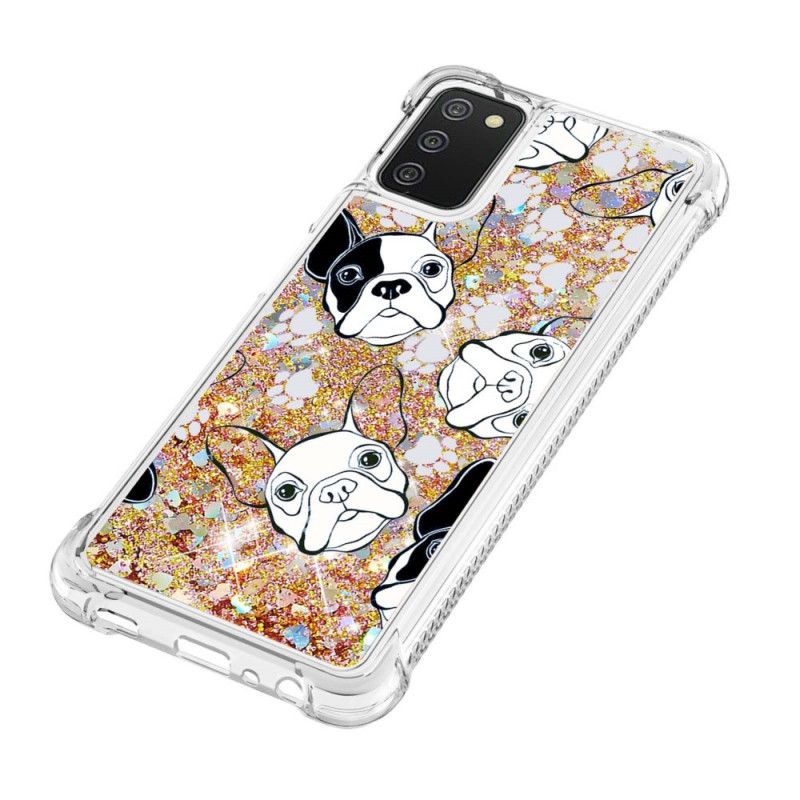 Kryt Samsung Galaxy A03s Pán Dog Sequins