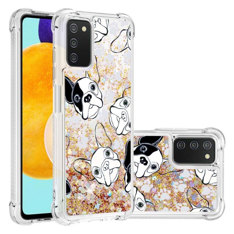 Kryt Samsung Galaxy A03s Pán Dog Sequins