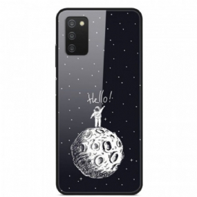 Kryt Samsung Galaxy A03s Tvrdené Sklo Hello Moon