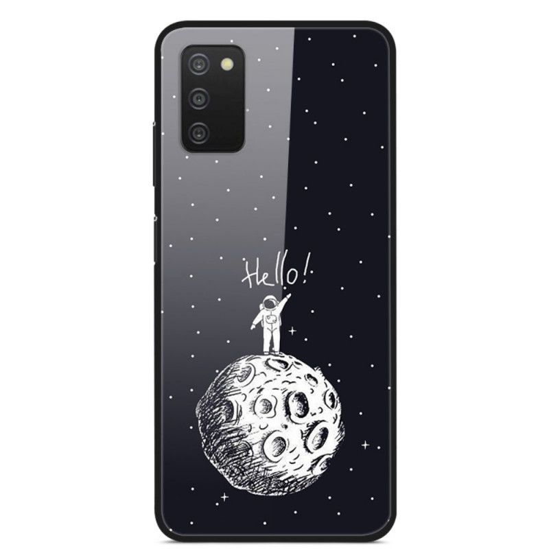 Kryt Samsung Galaxy A03s Tvrdené Sklo Hello Moon