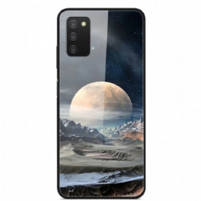 Kryt Samsung Galaxy A03s Tvrdené Sklo Space Moon