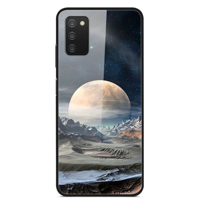 Kryt Samsung Galaxy A03s Tvrdené Sklo Space Moon