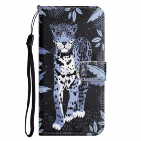 Kožené Puzdro OnePlus 10T 5G Strappy Leopard