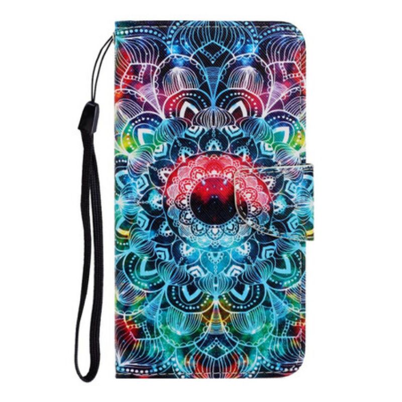 Kožené Puzdro Samsung Galaxy A31 Okázalá Strappy Mandala