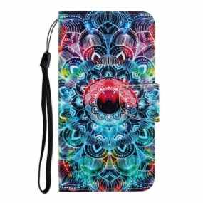 Kožené Puzdro Samsung Galaxy A31 Okázalá Strappy Mandala