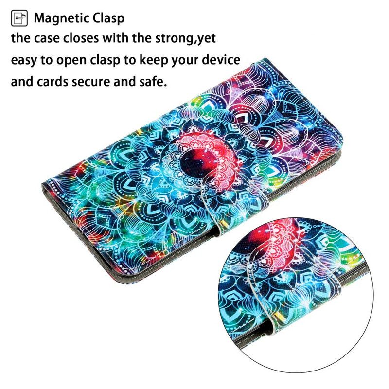 Kožené Puzdro Samsung Galaxy A31 Okázalá Strappy Mandala