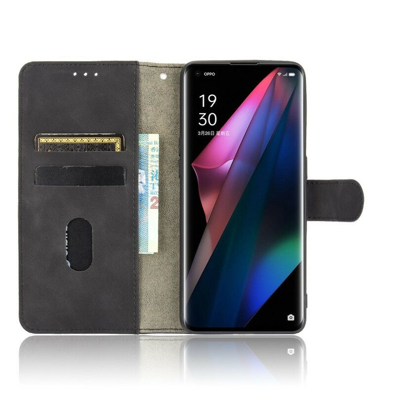 Kožené Puzdro Oppo Find X3 Pro Dotyk Pokožky