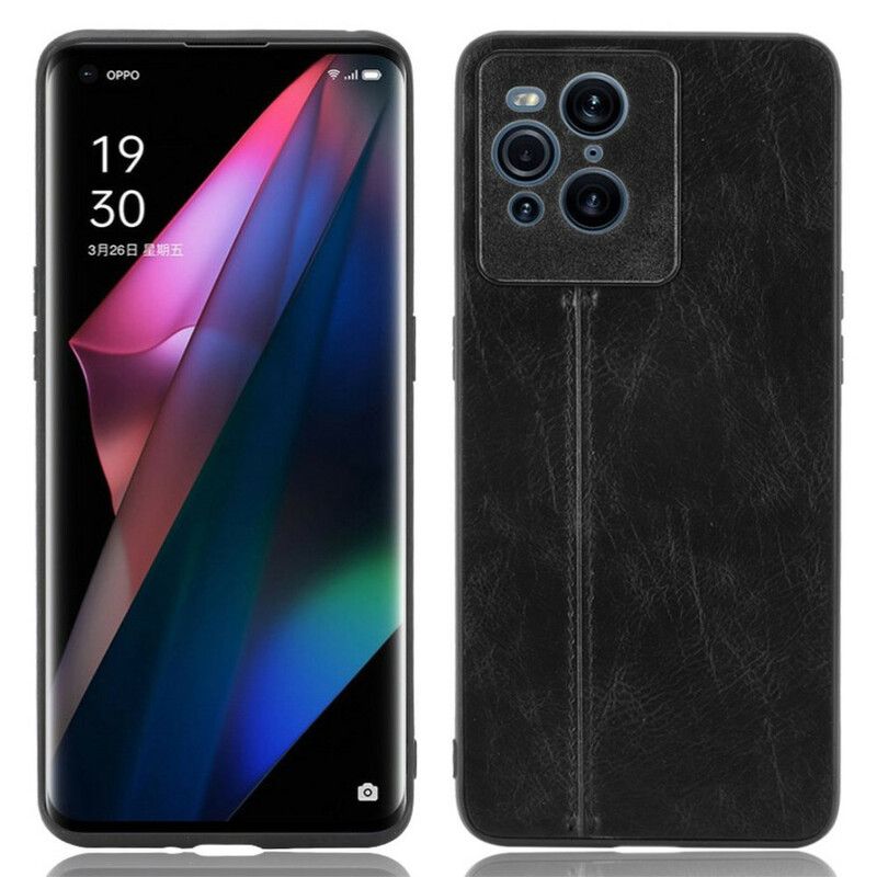 Kryt Oppo Find X3 Pro Couture Leather Effect