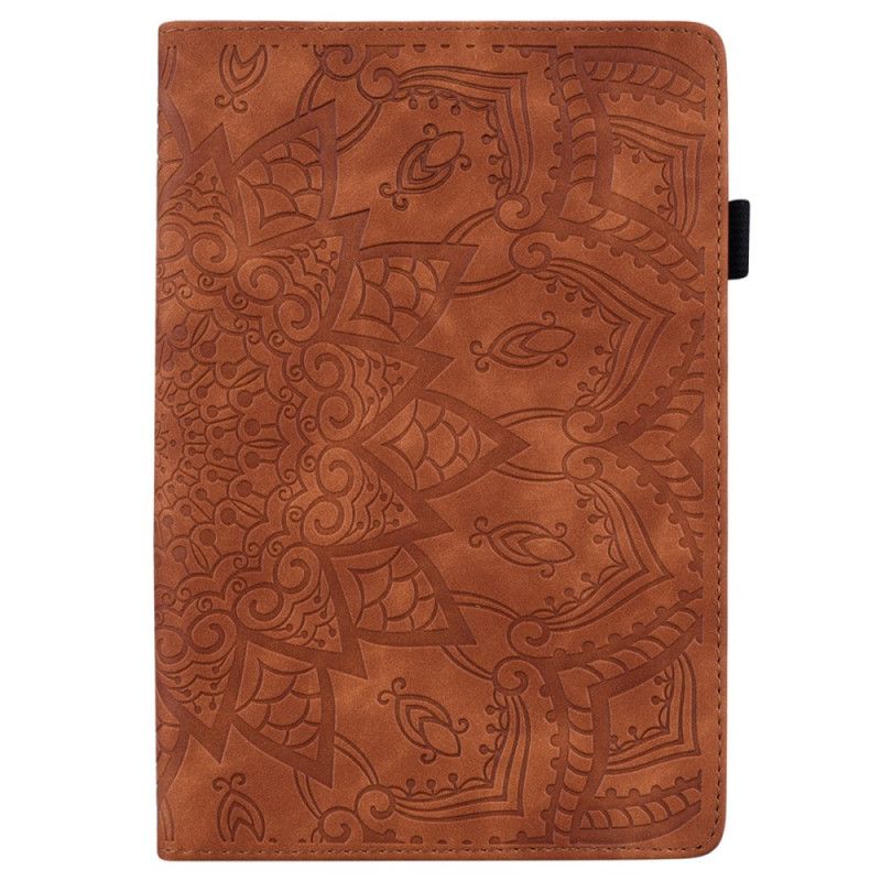 Kožené Puzdro iPad Pro 13 (2024) Kryt Na Mobil Mandala Suede Effect