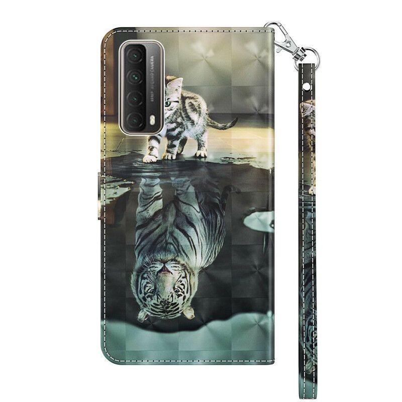 Kožené Puzdro Huawei P Smart 2021 Ernest Tiger