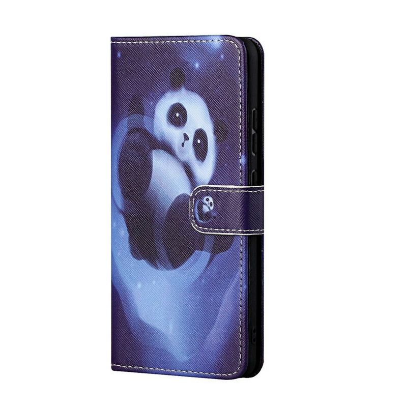 Kožené Puzdro Huawei P Smart 2021 Panda Space So Šnúrkou