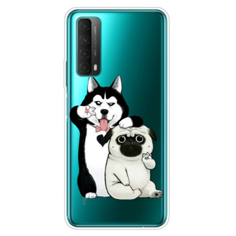 Kryt Huawei P Smart 2021 Funny Dogs