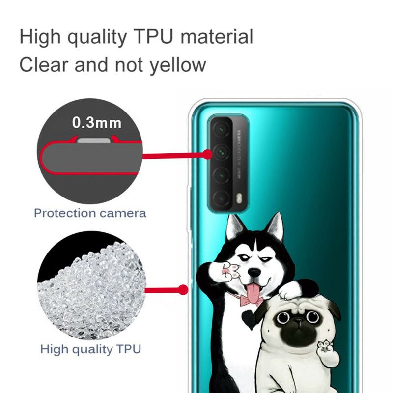 Kryt Huawei P Smart 2021 Funny Dogs