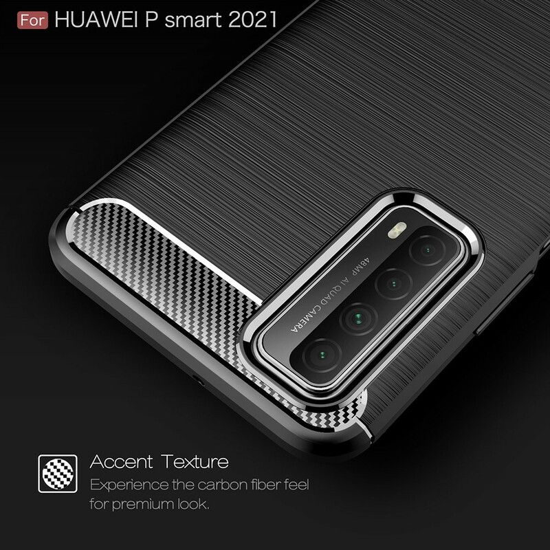 Kryt Huawei P Smart 2021 Kartáčované Uhlíkové Vlákno