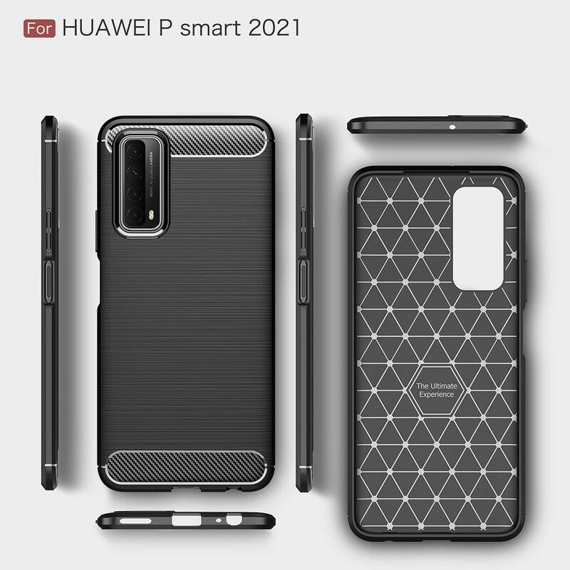 Kryt Huawei P Smart 2021 Kartáčované Uhlíkové Vlákno