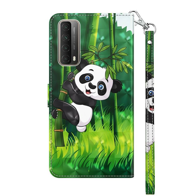 Peňaženkový Kryt Huawei P Smart 2021 Panda A Bambus