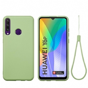 Kryt Huawei Y6p Tekutý Silikón So Šnúrkou