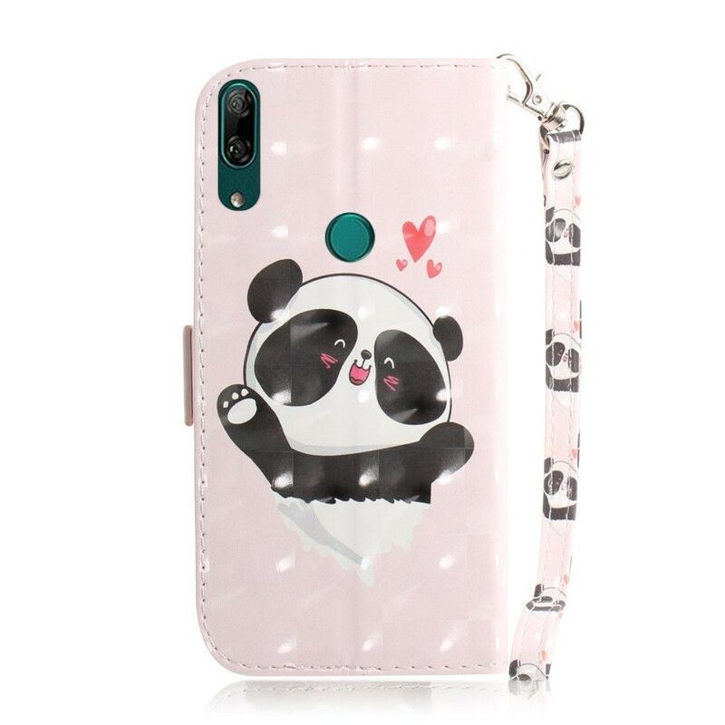 Kožené Puzdro Huawei P Smart Z Panda Love With Lanyard