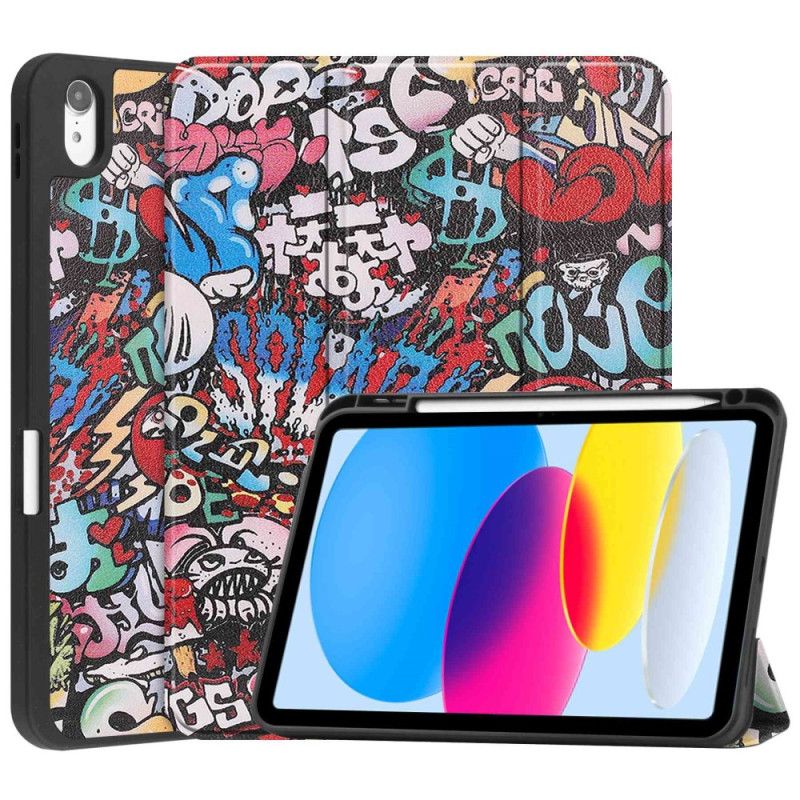 Kryt iPad 10.9" (2022) Držiak Na Graffiti Pero