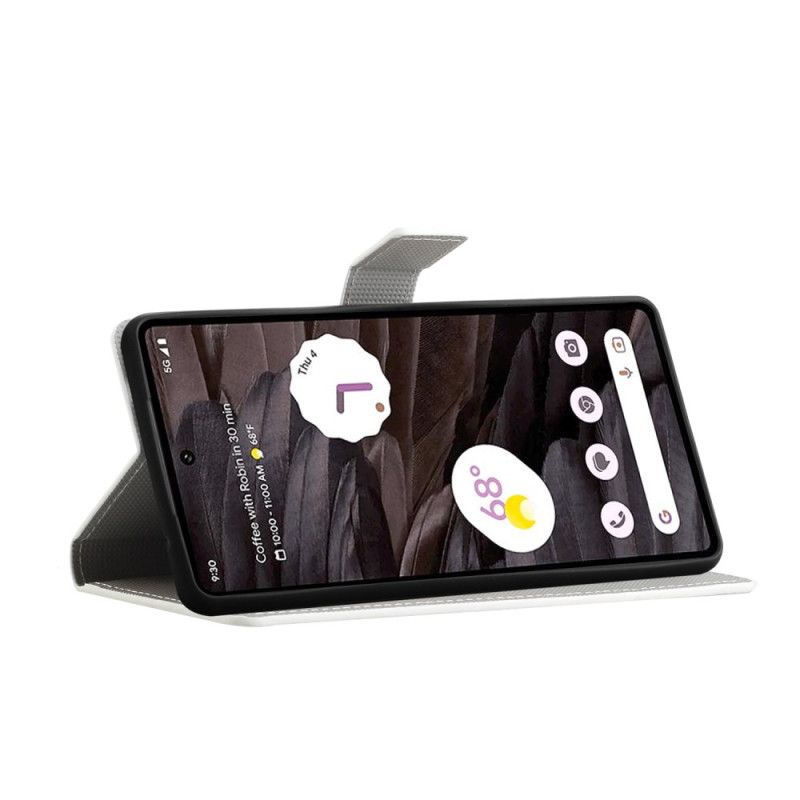 Kožené Puzdro Google Pixel 8a Kryt Na Mobil Pár Sov