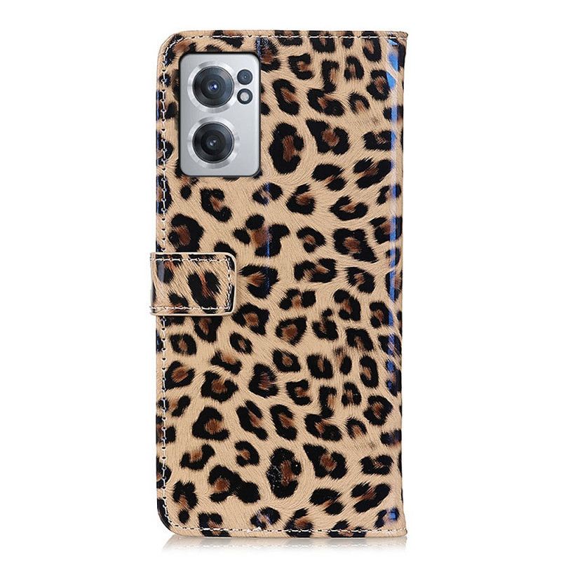 Flipové Puzdro OnePlus Nord CE 2 5G Leopard Z Umelej Kože