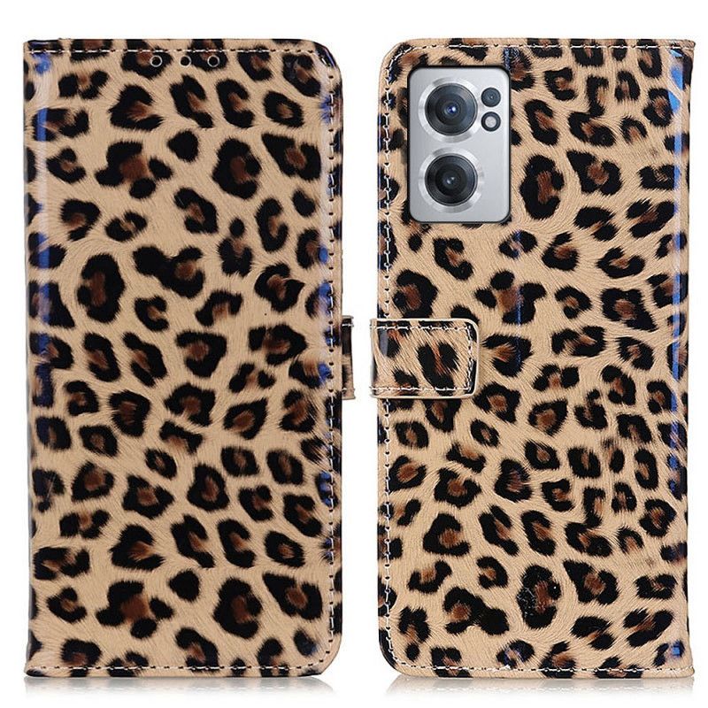 Flipové Puzdro OnePlus Nord CE 2 5G Leopard Z Umelej Kože