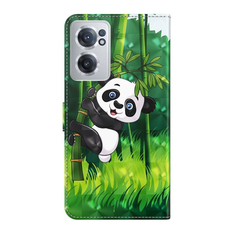 Kožené Puzdro OnePlus Nord CE 2 5G Komiksová Panda