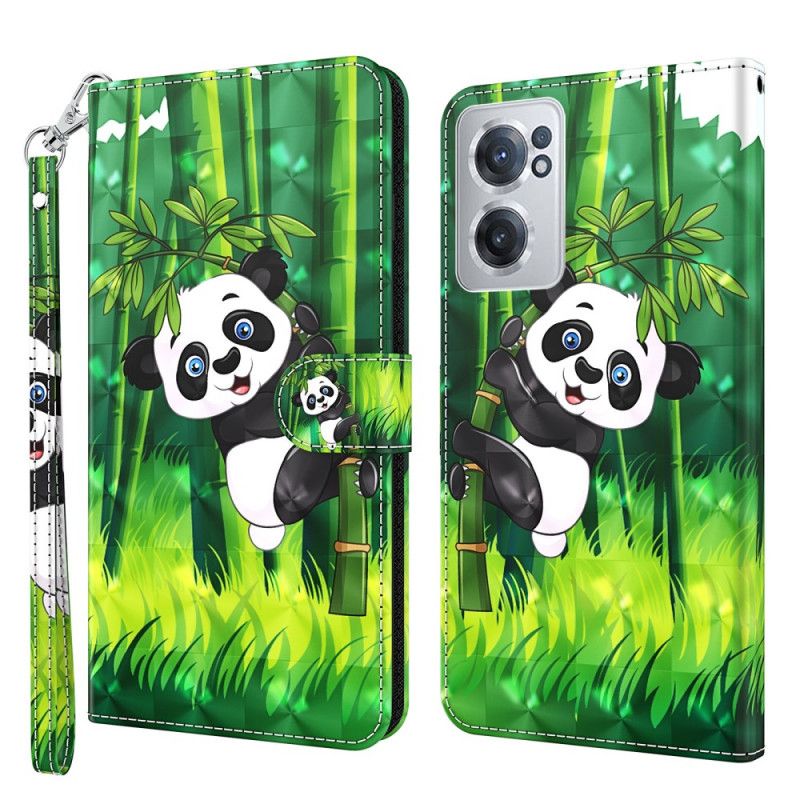 Kožené Puzdro OnePlus Nord CE 2 5G Komiksová Panda