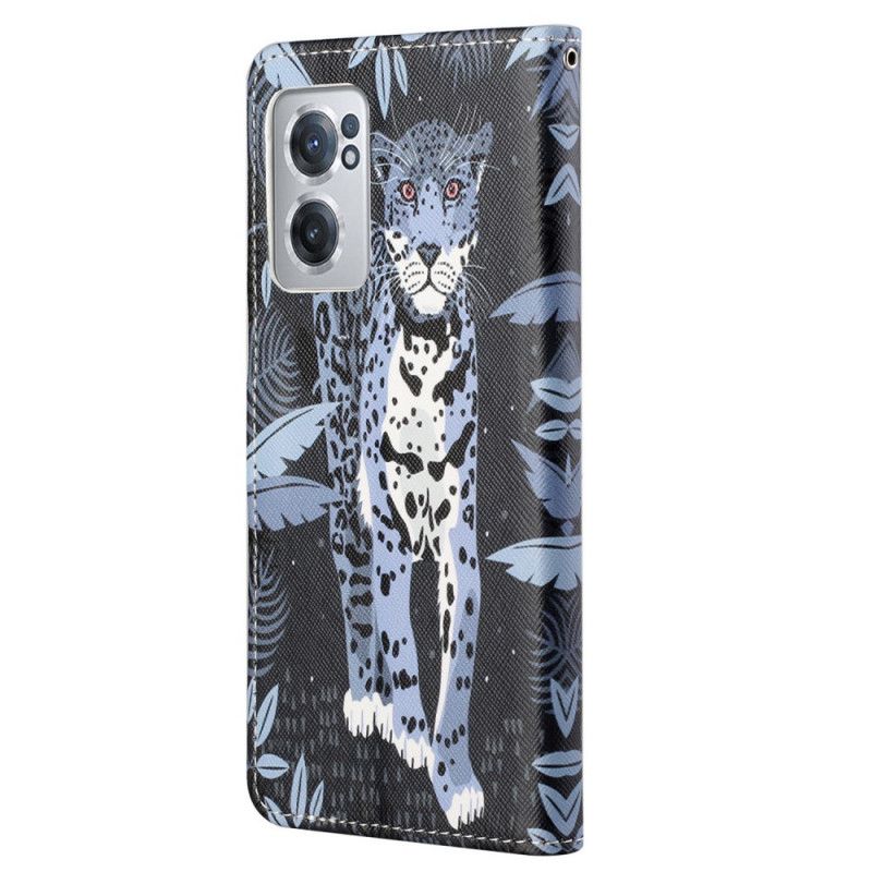 Kožené Puzdro OnePlus Nord CE 2 5G Nočný Leopard