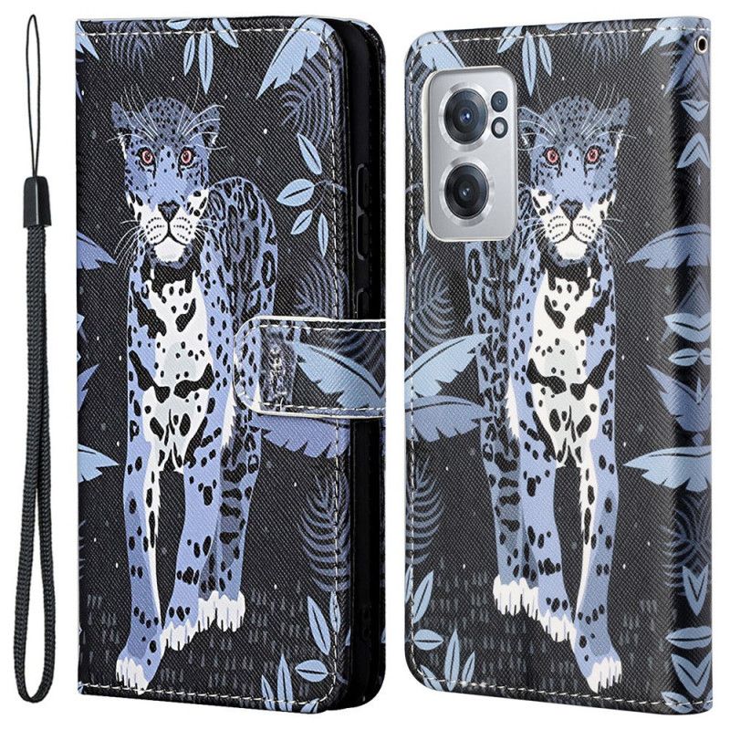 Kožené Puzdro OnePlus Nord CE 2 5G Nočný Leopard