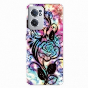 Kryt OnePlus Nord CE 2 5G Psychedelické Kvety