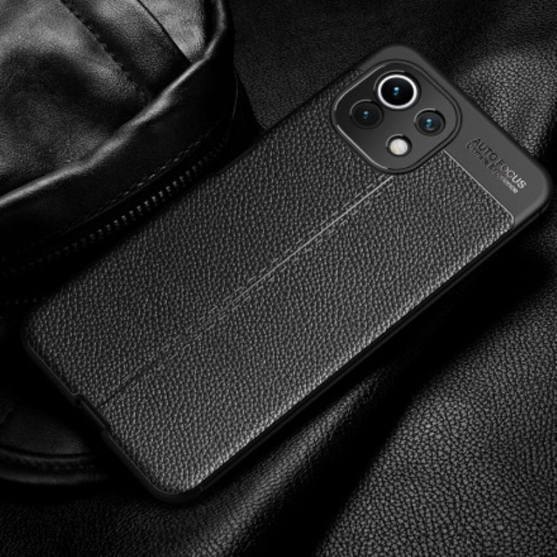 Kryt Xiaomi Mi 11 Lite 4G / 5G / 5G NE Leather Effect Litchi Double Line