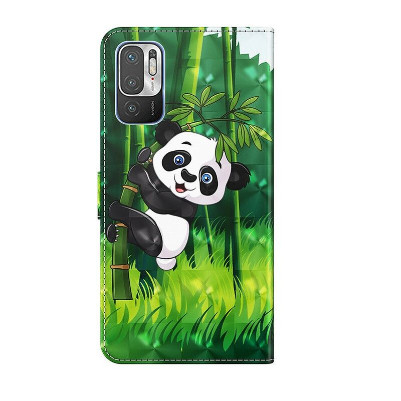 Kožené Puzdro Poco M3 Pro 5G Panda A Bambus