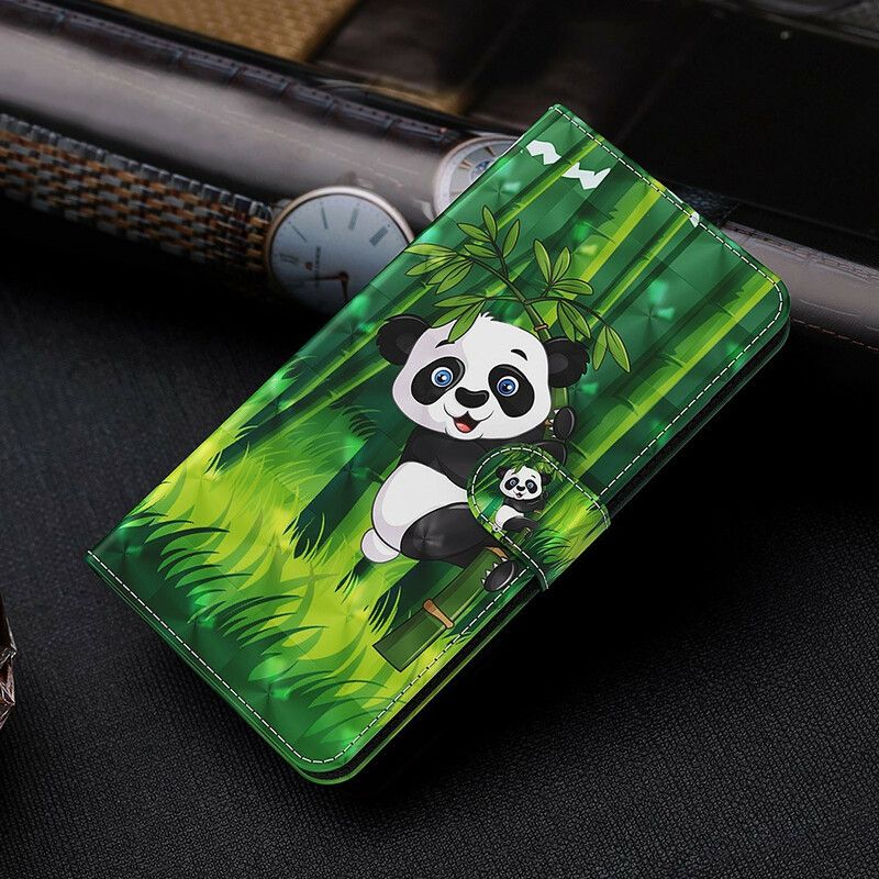 Kožené Puzdro Poco M3 Pro 5G Panda A Bambus