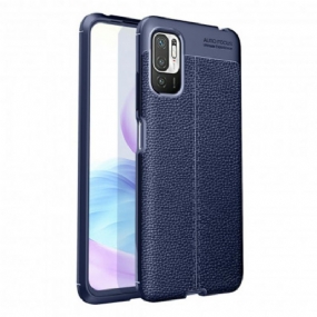 Kryt Poco M3 Pro 5G Leather Effect Litchi Double Line