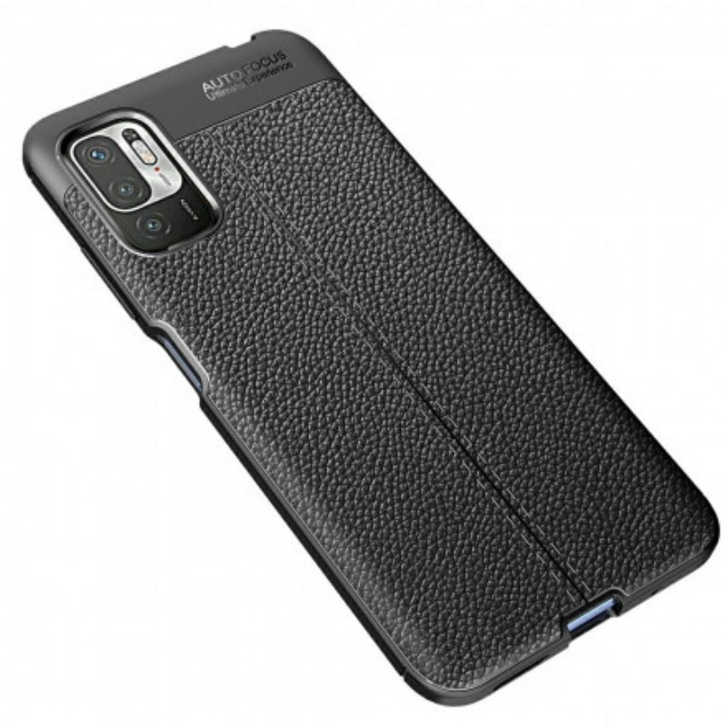 Kryt Poco M3 Pro 5G Leather Effect Litchi Double Line