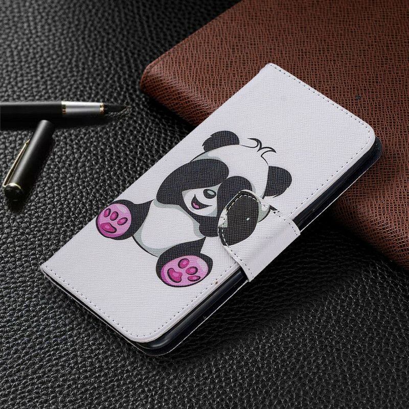 Kožené Puzdro Xiaomi Redmi Note 9 Panda Zábava