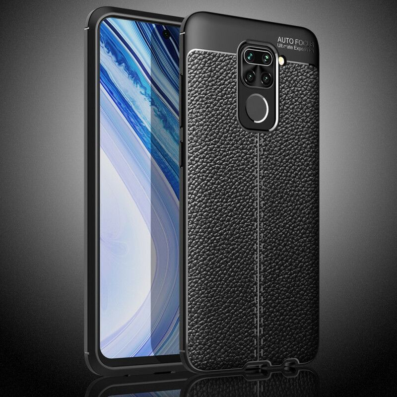 Kryt Xiaomi Redmi Note 9 Leather Effect Litchi Double Line