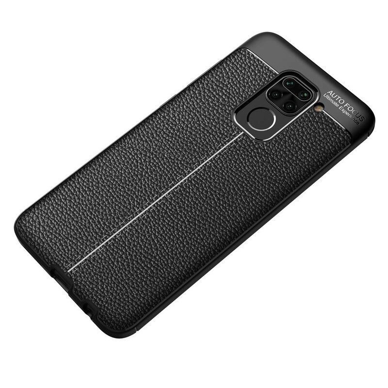 Kryt Xiaomi Redmi Note 9 Leather Effect Litchi Double Line