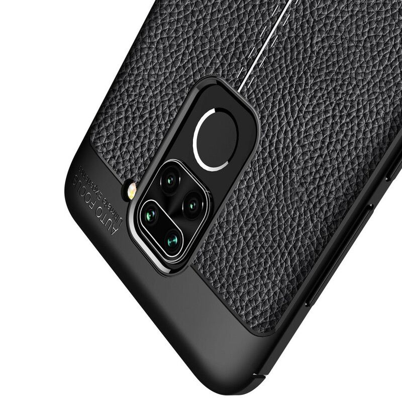 Kryt Xiaomi Redmi Note 9 Leather Effect Litchi Double Line