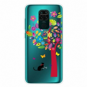 Kryt Xiaomi Redmi Note 9 Mačka Pod Farebným Stromom