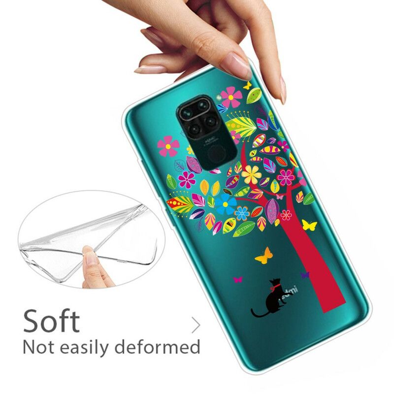 Kryt Xiaomi Redmi Note 9 Mačka Pod Farebným Stromom