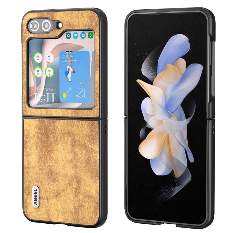 Kryt Samsung Galaxy Z Flip 5 Abeel Vintage Leather Effect